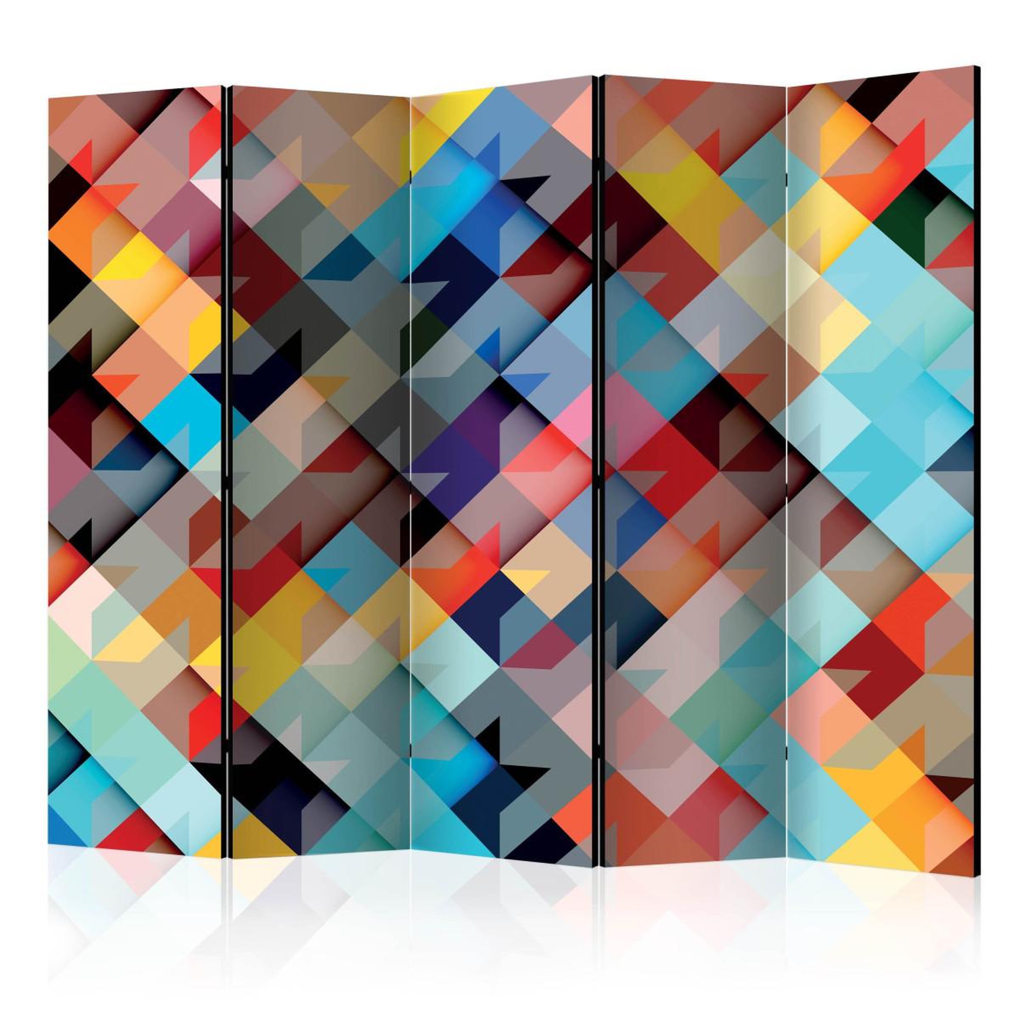 Paris Prix Paravent 5 volets  colour patchwork  172x225cm