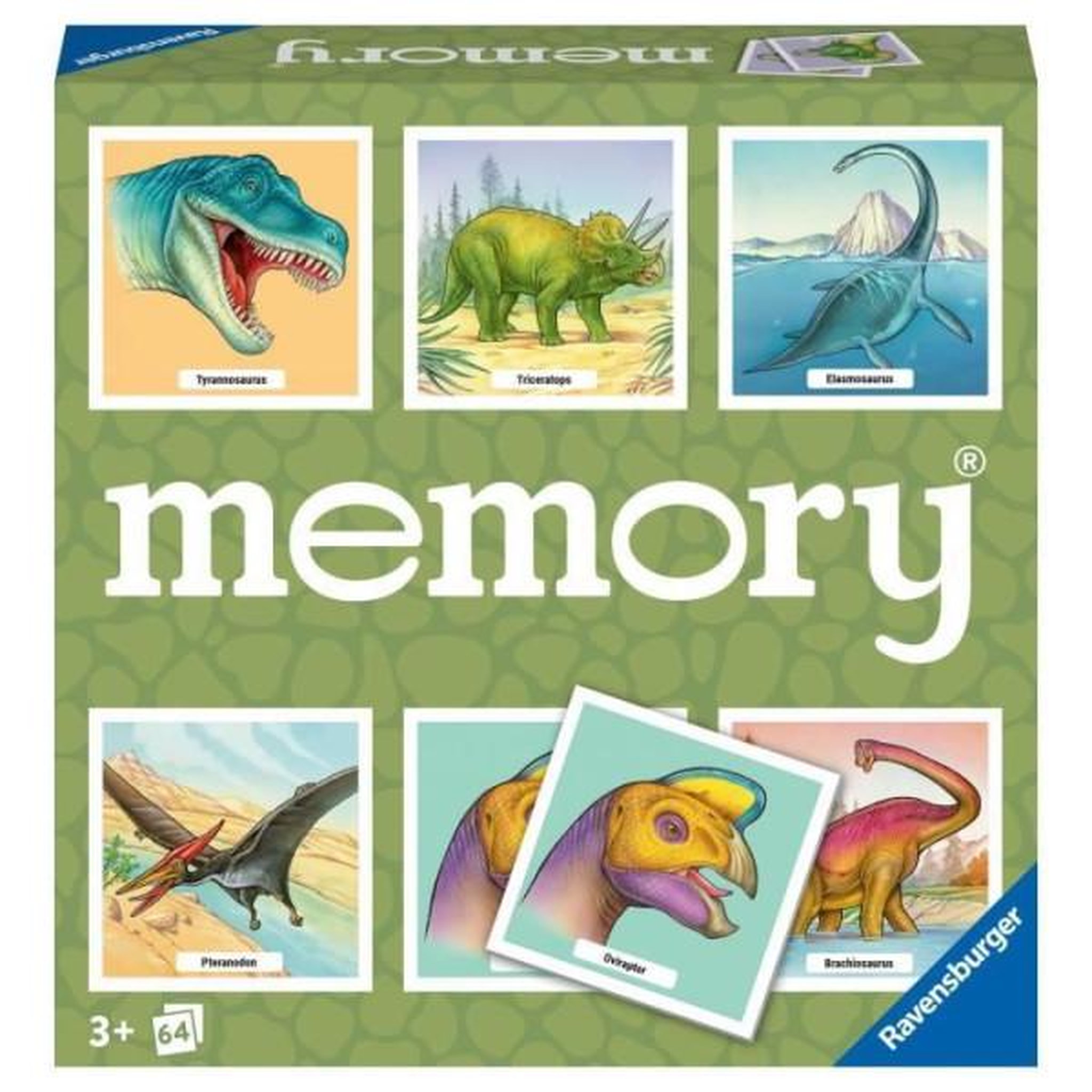 RAVENSBURGER Grand memory dinosaures, jeu educatif, association et mémorisation, a partir de 3 ans, 20924, ravensburger