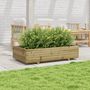 Voir la diapositive 3 : VIDAXL Jardiniere 110x60x26,5 cm bois de pin impregne
