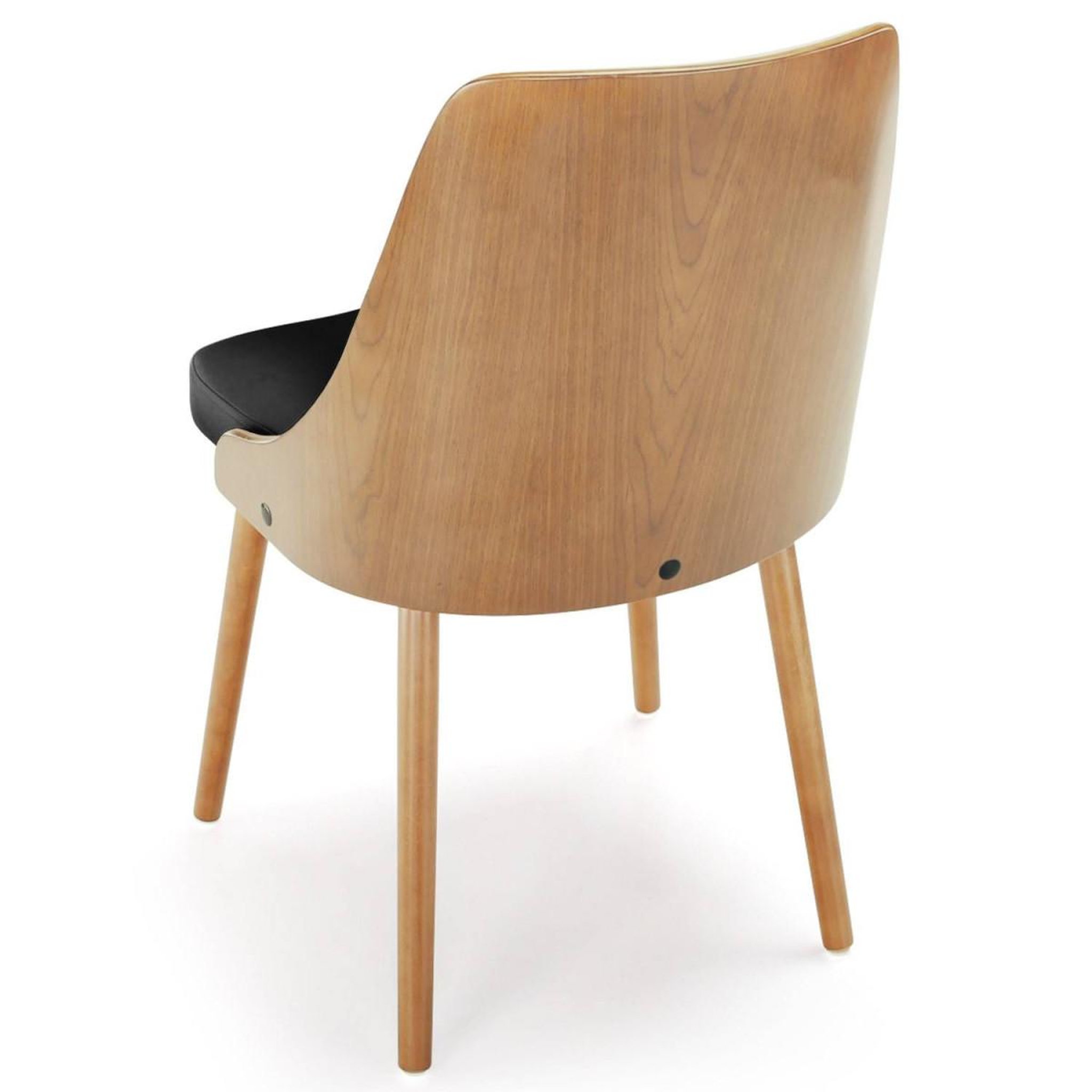 Voir la diapositive 4 : Paris Prix Lot de 4 chaises scandinave  cargo  79cm chêne & noir