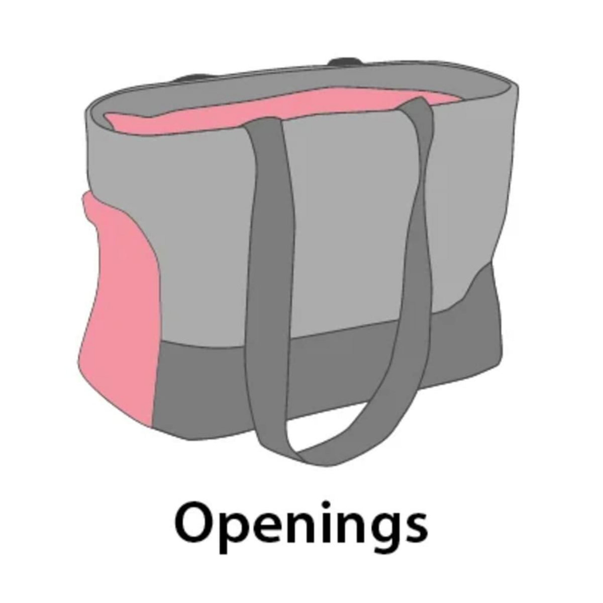 Flamingo FLAMINGO Sac de transport pour animaux Cilou 4 Gris 47x21x30 cm