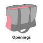 Voir la diapositive 3 : Flamingo FLAMINGO Sac de transport pour animaux Cilou 4 Gris 47x21x30 cm