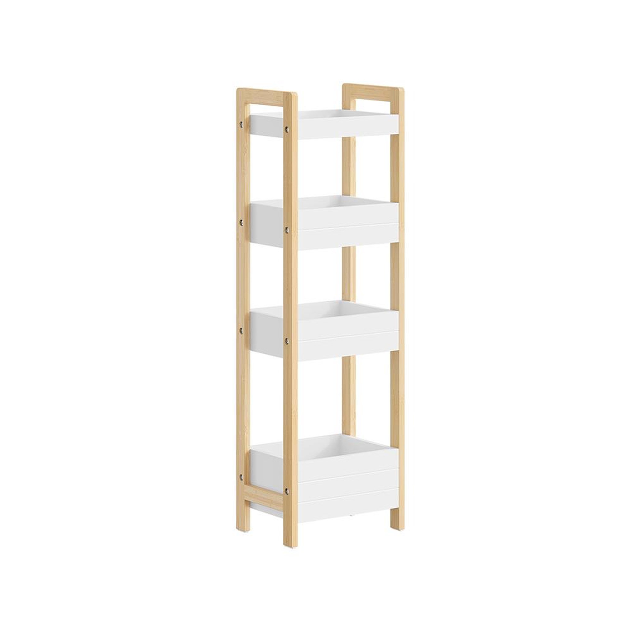 SOBUY Étagère de Rangement Vertical Blanc 28x20x90cm FRG226-H-WN