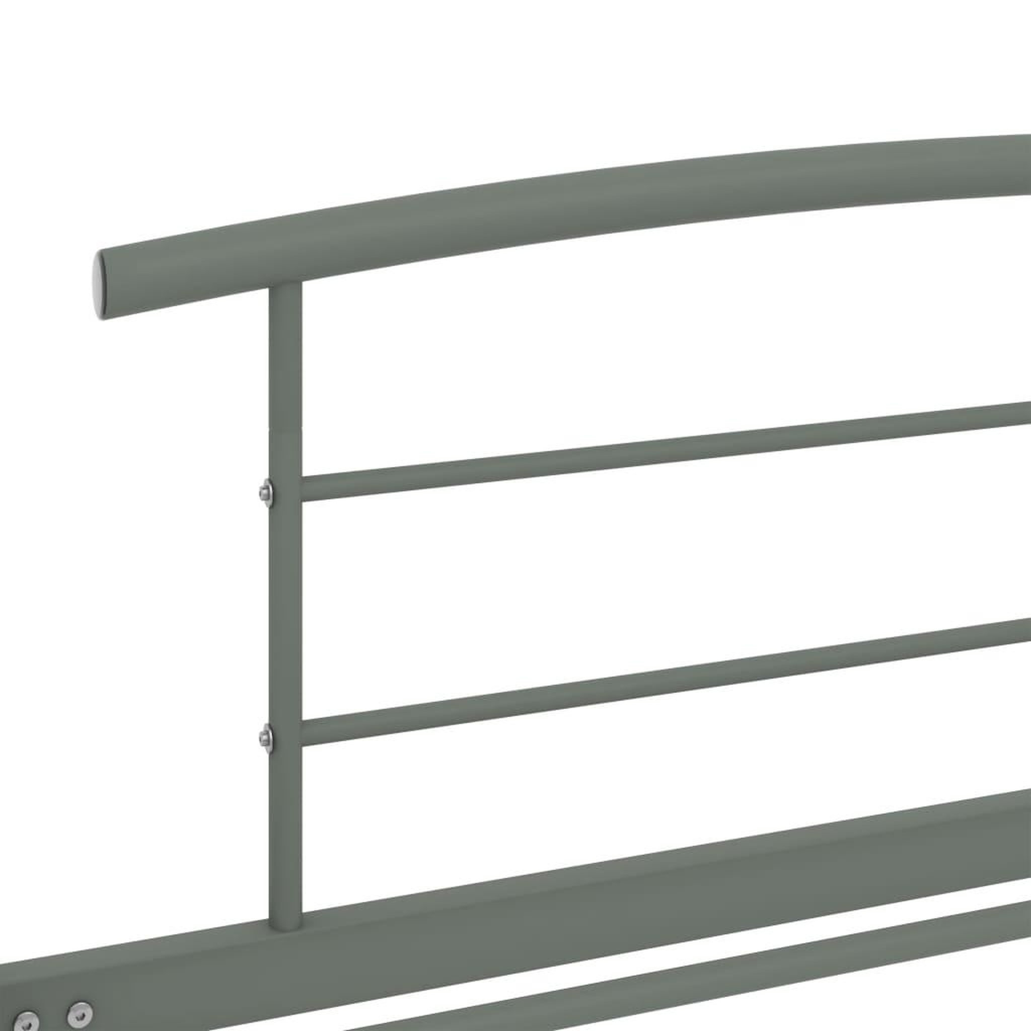 Voir la diapositive 5 : VIDAXL Cadre de lit Gris Metal 100 x 200 cm