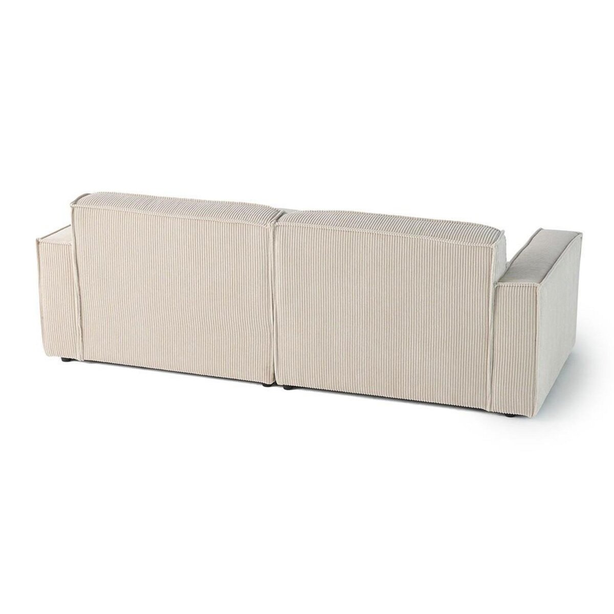 LISA DESIGN Spiaggia - canapé d'angle droit - 4 places - en velours côtelé