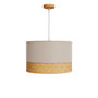 Voir la diapositive 1 : Rendez vous déco Suspension en bambou naturel, papier et métal D40 cm-Baikal