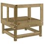 Voir la diapositive 5 : VIDAXL Canape d'angle de jardin bois de pin impregne
