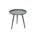 Jardiline Table basse ronde grise en aluminium Antiparos Ø 50 x 50 cm - Jardiline