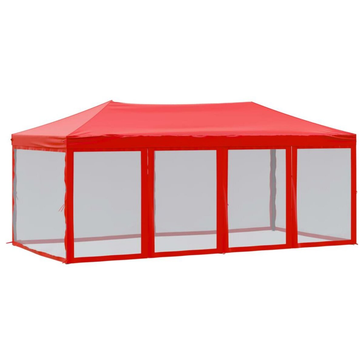 VIDAXL Tente de reception pliable avec parois Rouge 3x6 m