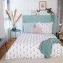 Voir la diapositive 3 : COTE DECO Parure de lit Amador - Microfibre 72 g/m² - 220 x 240 cm - Bleu