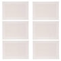 Voir la diapositive 1 : SECRET DE GOURMET Lot 6x Set de table Rect - 50 x 35 cm