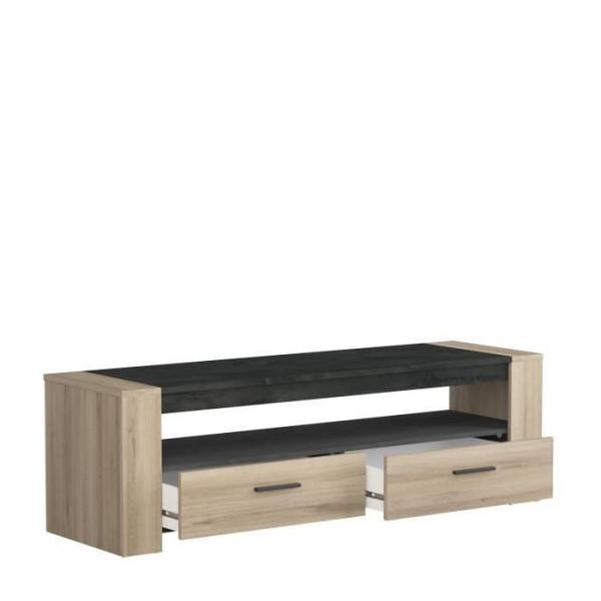 Voir la diapositive 5 : Demeyere Ensemble salon sheffield composé de : table basse double plateau supérieur et inférieur + meuble tv 2 tiroirs - demeyere