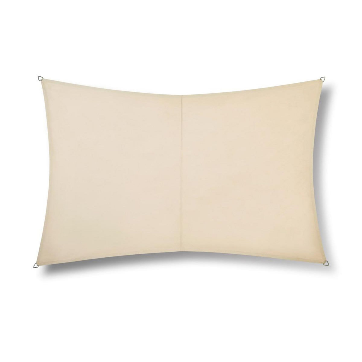 Jardiline Voile d'ombrage rectangulaire RIVAGE Grège - 3 x 2 m - Qualité Premium Jardiline