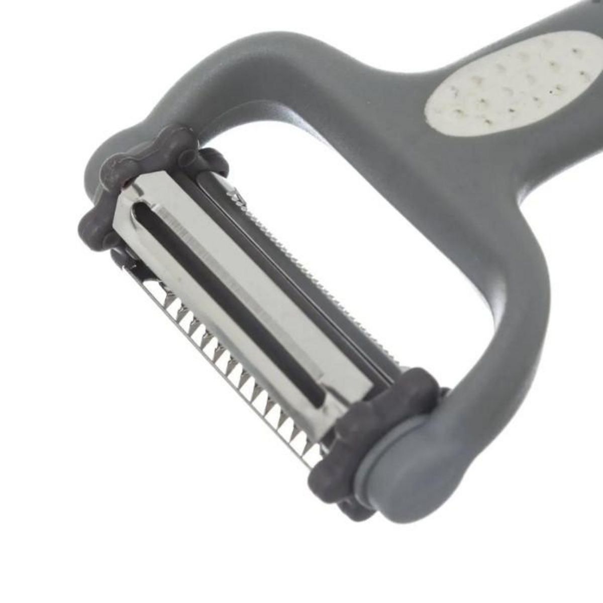 FIVE Éplucheur 3 Lames en Acier  Rasoir  15cm Gris