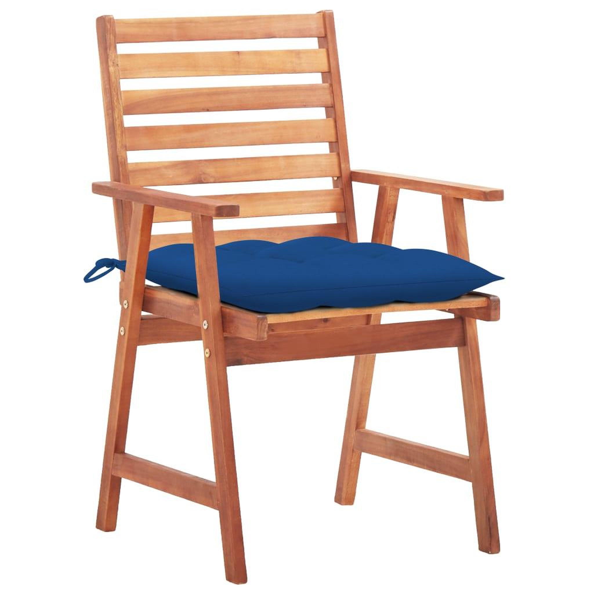 Voir la diapositive 2 : VIDAXL Chaises a manger d'exterieur lot de 3 et coussins Acacia massif