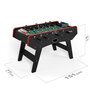 Voir la diapositive 2 : PLAY4FUN Baby-foot CLASSIC type Bistrot - 151 x 77 x 91 cm - Table de Baby-foot avec barres télescopiques et Balles Lièges Inclus