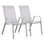 Voir la diapositive 1 : Habitat et Jardin Fauteuil jardin Textilène  Cordoba  - Phoenix - Gris clair - Lot de 2