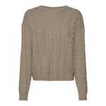 Vero Moda Pull Taupe Femme Vero Moda Tilda. Coloris disponibles : Marron
