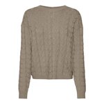 Vero Moda Pull Taupe Femme Vero Moda Tilda. Coloris disponibles : Marron