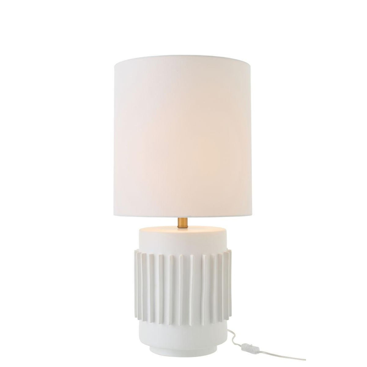 Paris Prix Lampe à Poser en Céramique  Latas  71cm Blanc
