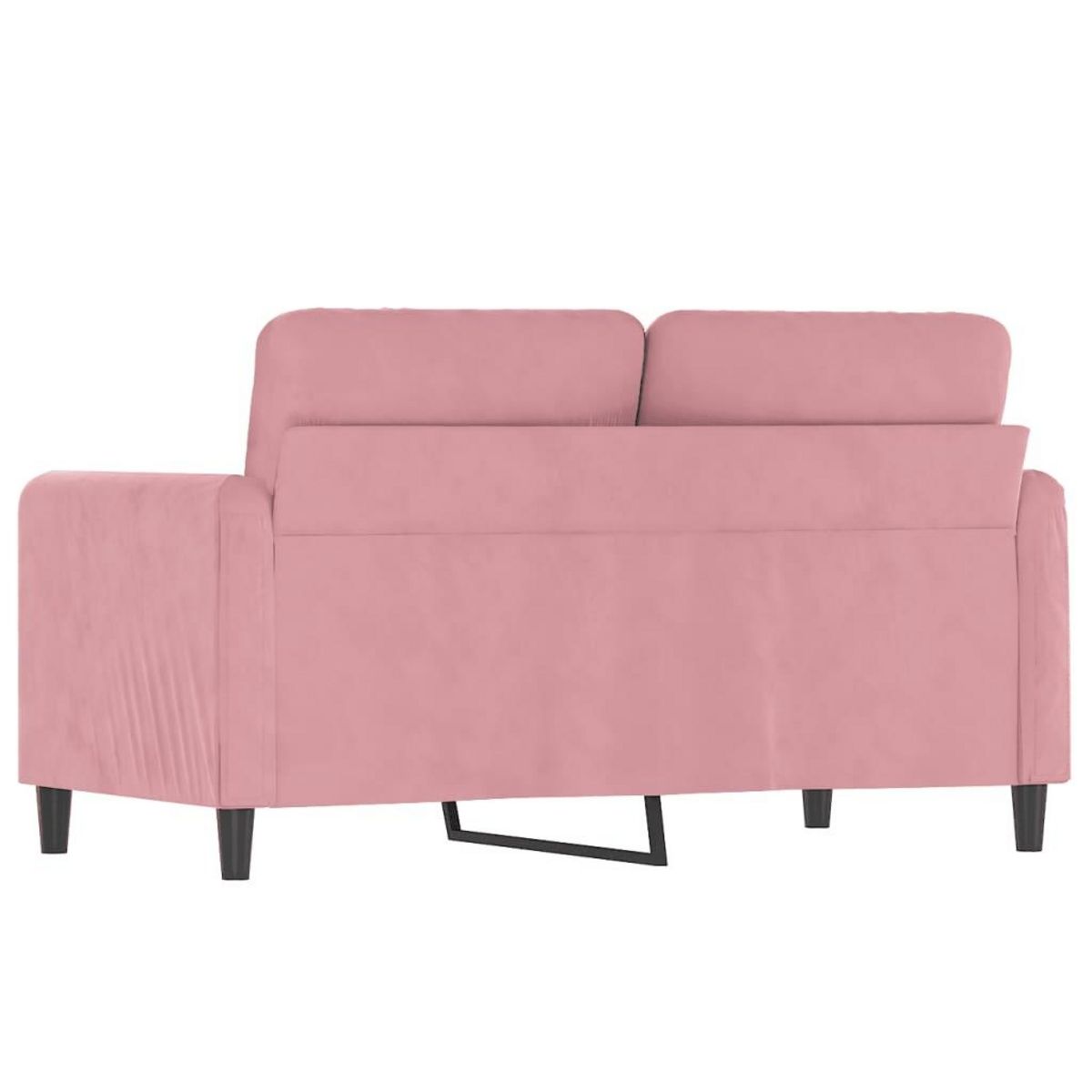 VIDAXL Canape a 2 places Rose 120 cm Velours