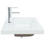 Voir la diapositive 4 : VIDAXL Lavabo encastre avec robinet 91x39x18 cm ceramique blanc