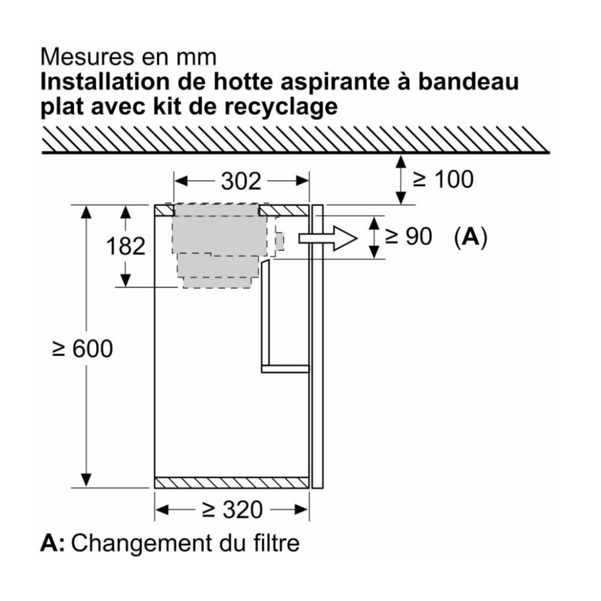 Siemens Kit de recyclage pour hotte - lz11itd11