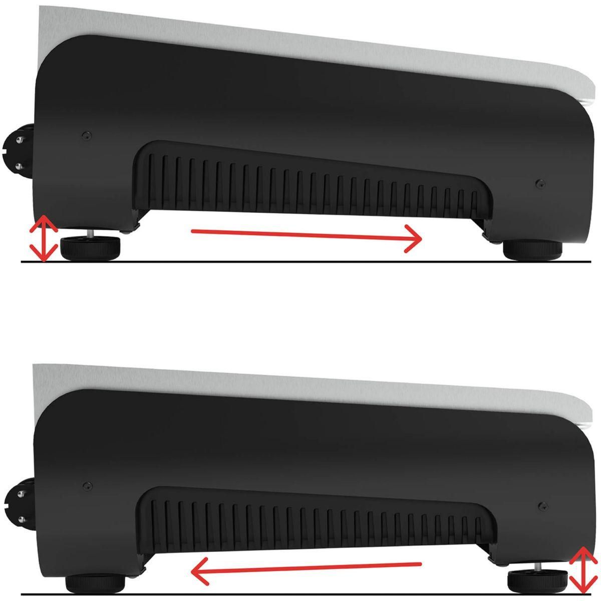 LAGRANGE Plancha électrique Pro 50M noir à poser, 50x40 cm + kit d'accessoires