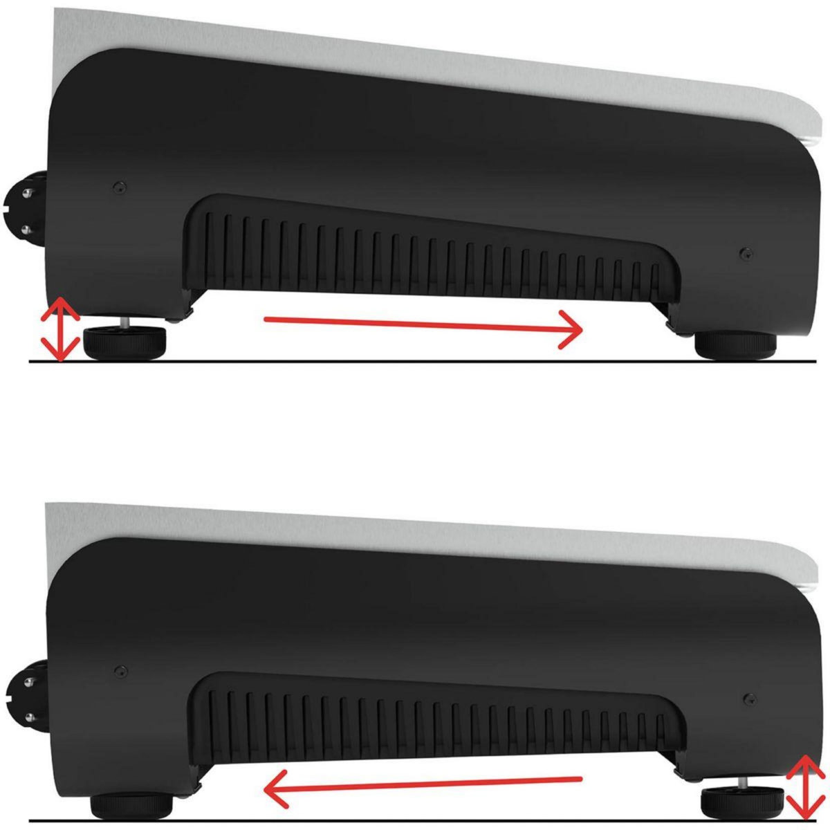 LAGRANGE Plancha électrique Pro 50M noir à poser, 50x40 cm + kit d'accessoires