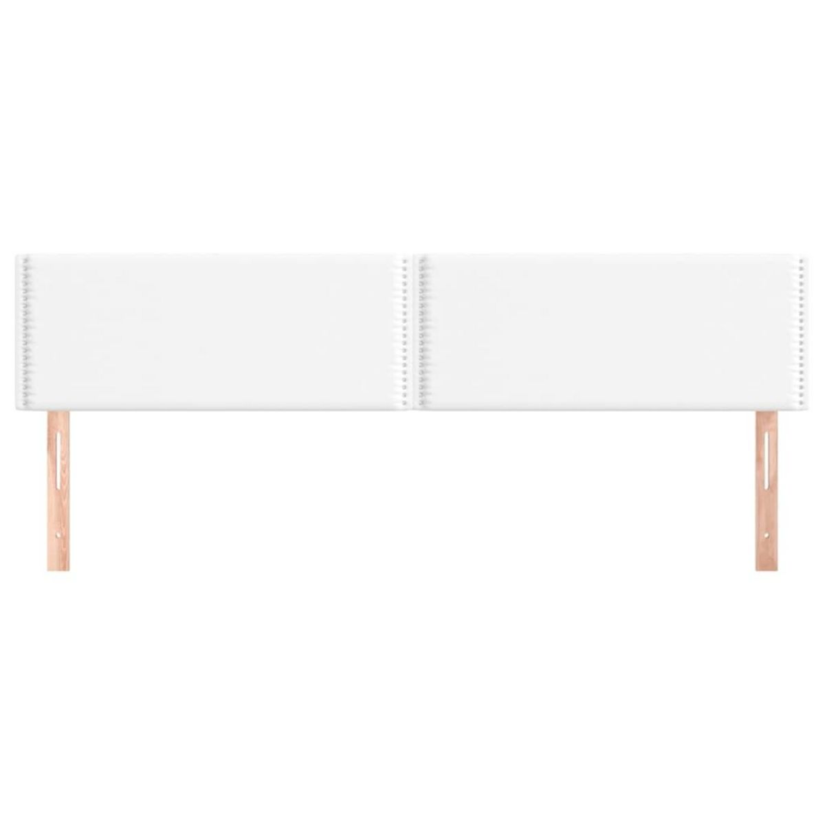 VIDAXL Tetes de lit 2 pcs Blanc 80x5x78/88 cm Similicuir