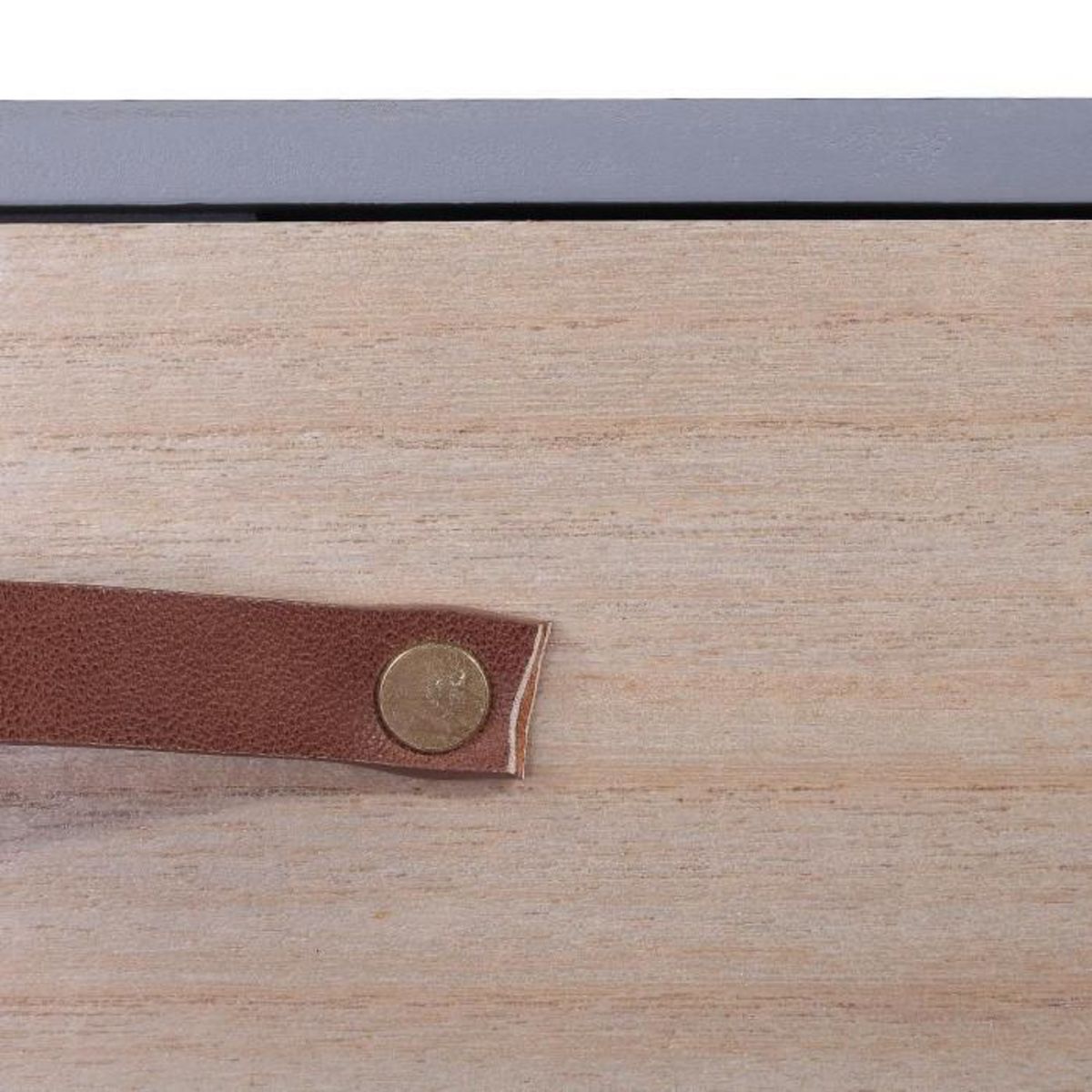 Paris Prix Table de Chevet 1 Tiroir Design  Missouri  48cm Gris