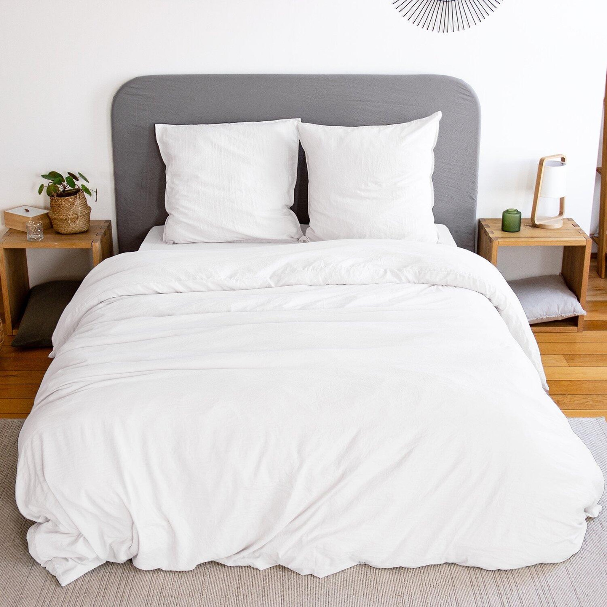 Voir la diapositive 1 : Home collection Parure microfibre lavee