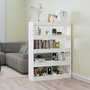 Voir la diapositive 1 : VIDAXL Bibliotheque/Separateur de piece Blanc 100x30x135 cm