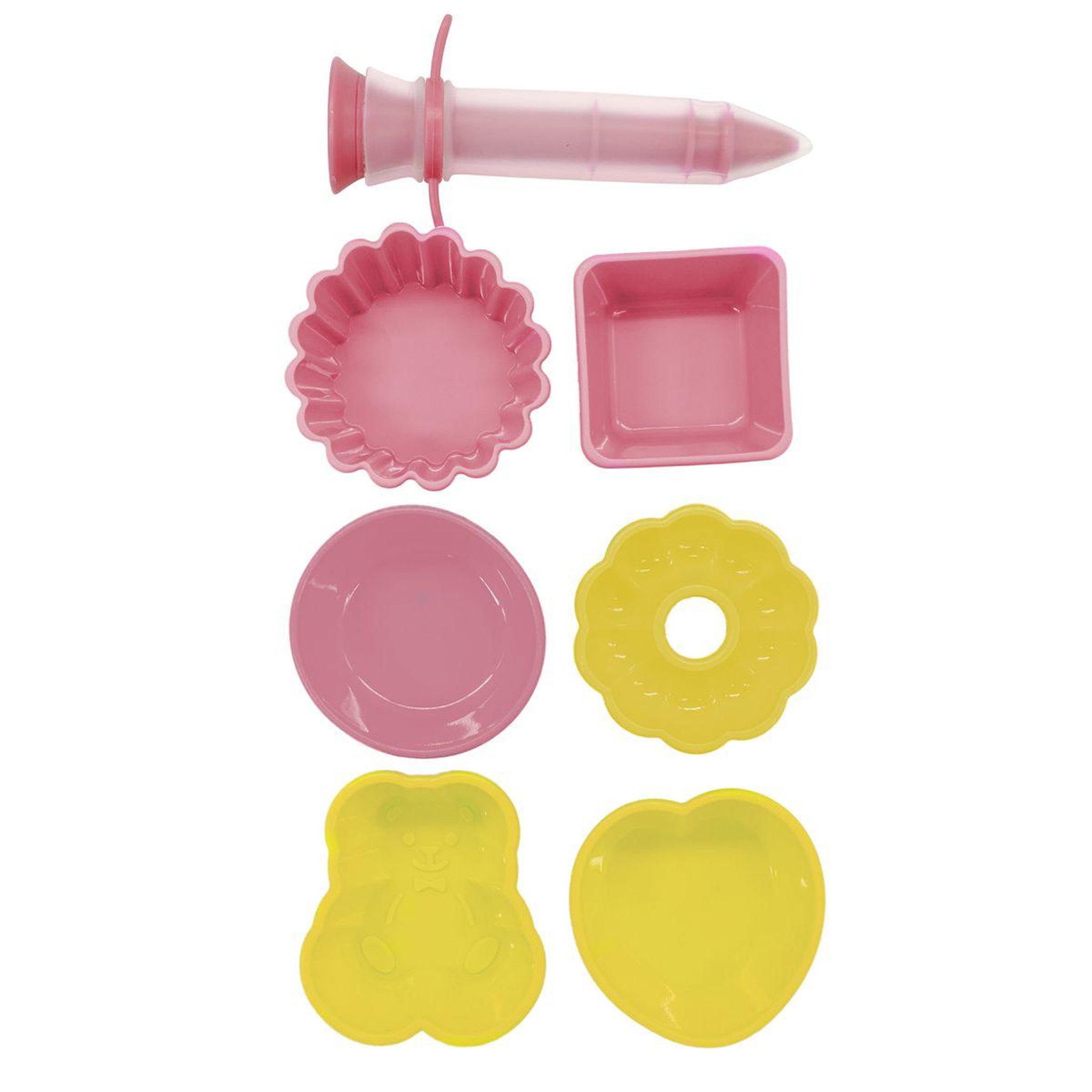 Fackelmann Set de 7 ustensiles de pâtisserie avec stylo de décoration et mini moules fackelmann mini monsters