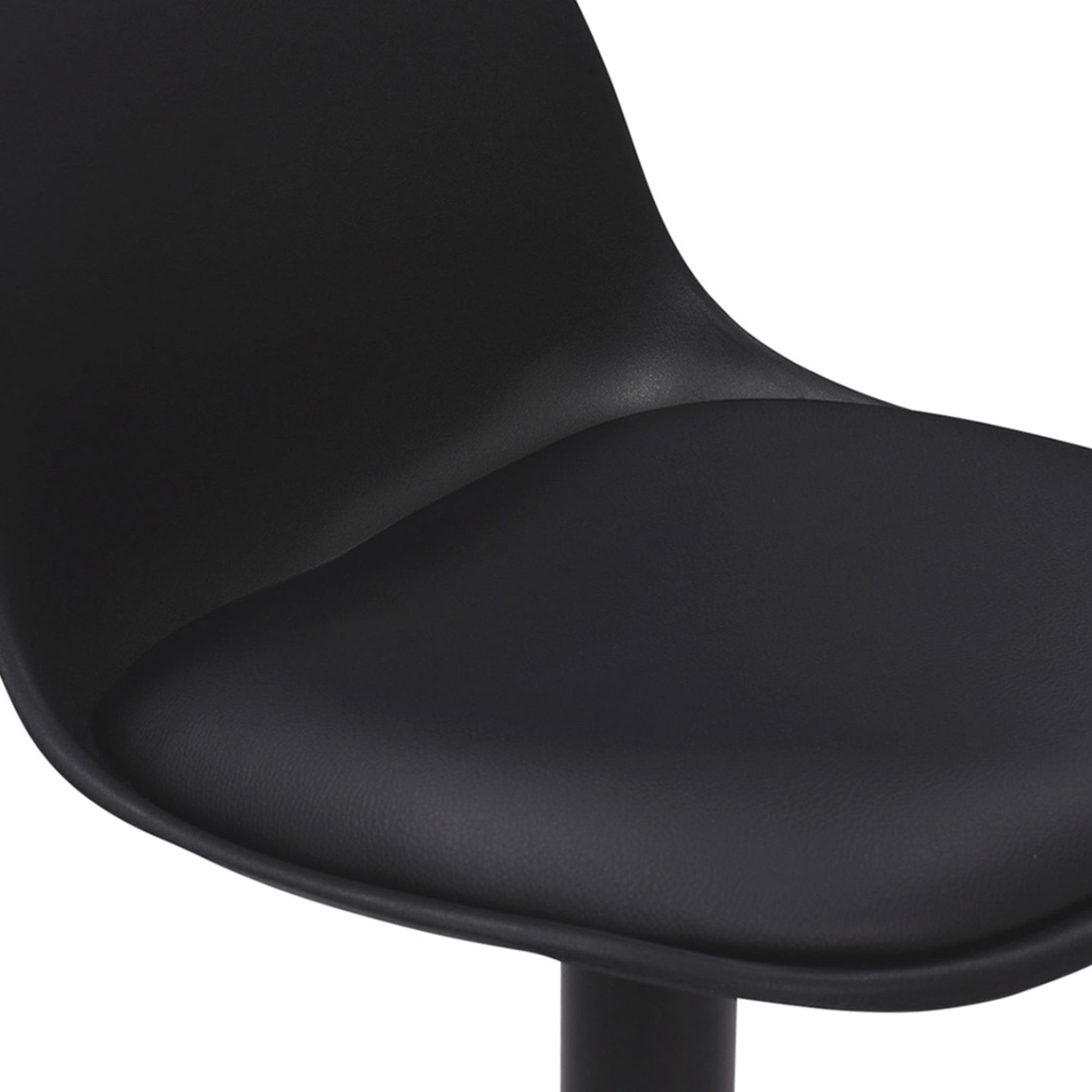 Voir la diapositive 6 : ID MARKET Lot de 4 tabourets de bar karl design noir pied noir