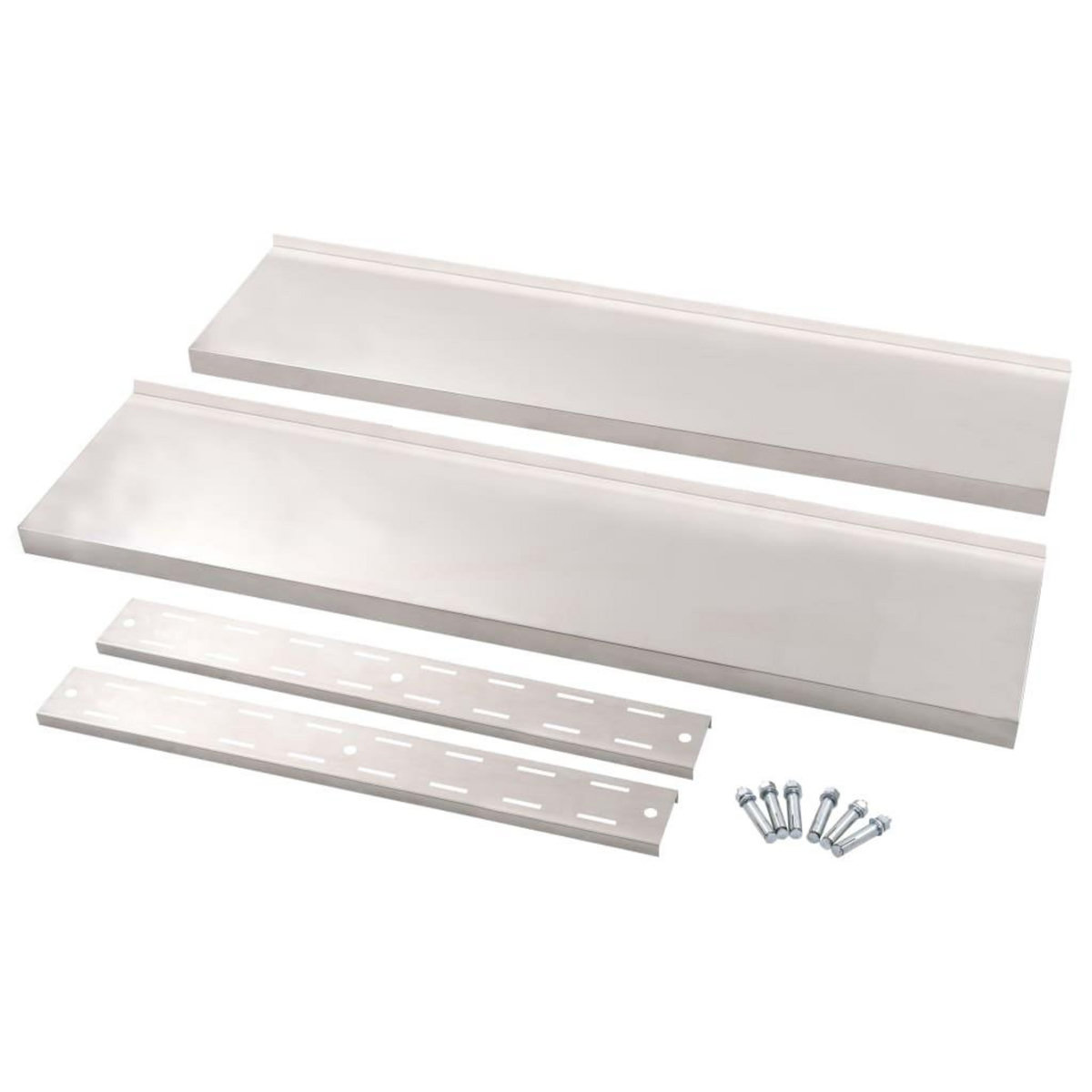 VIDAXL Etagere murale a 2 niveaux Acier inoxydable 120x30 cm