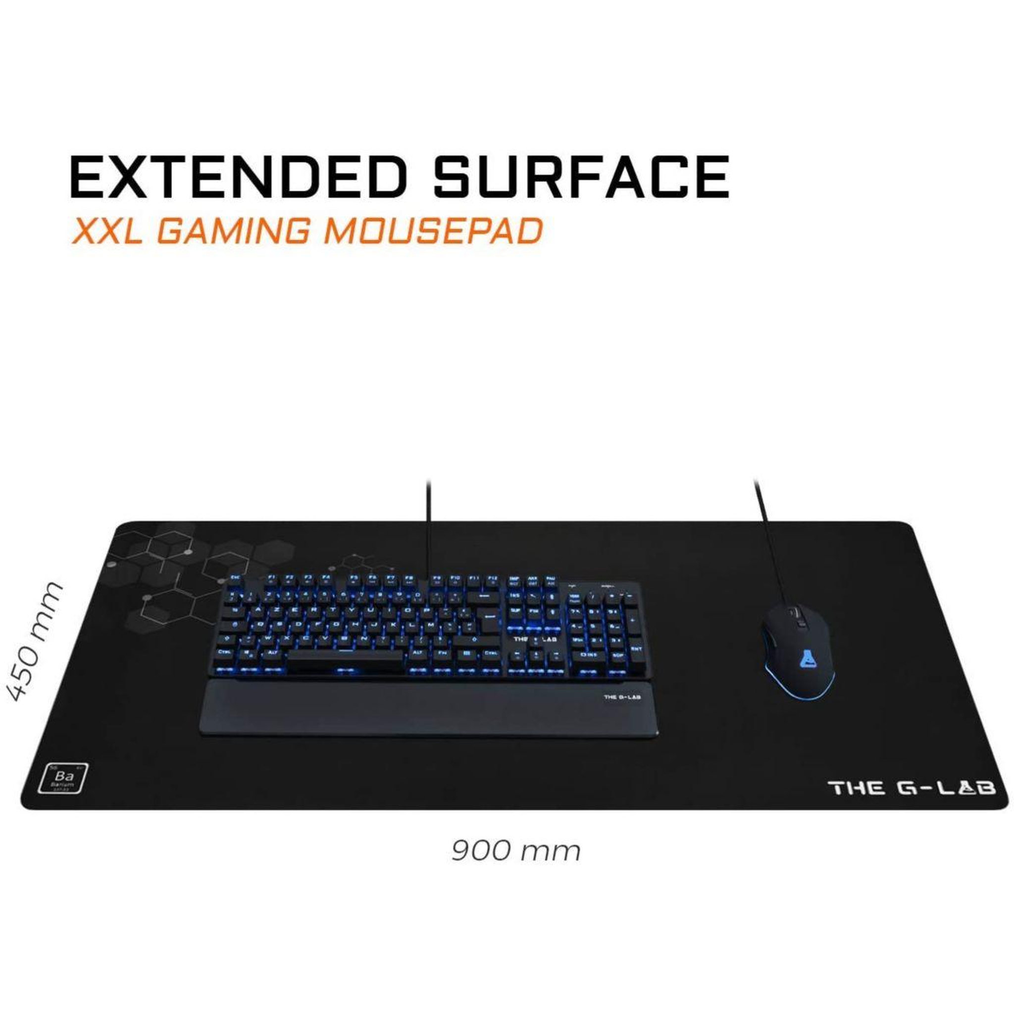 Voir la diapositive 3 : THE G-LAB Tapis de souris PAD BARIUM