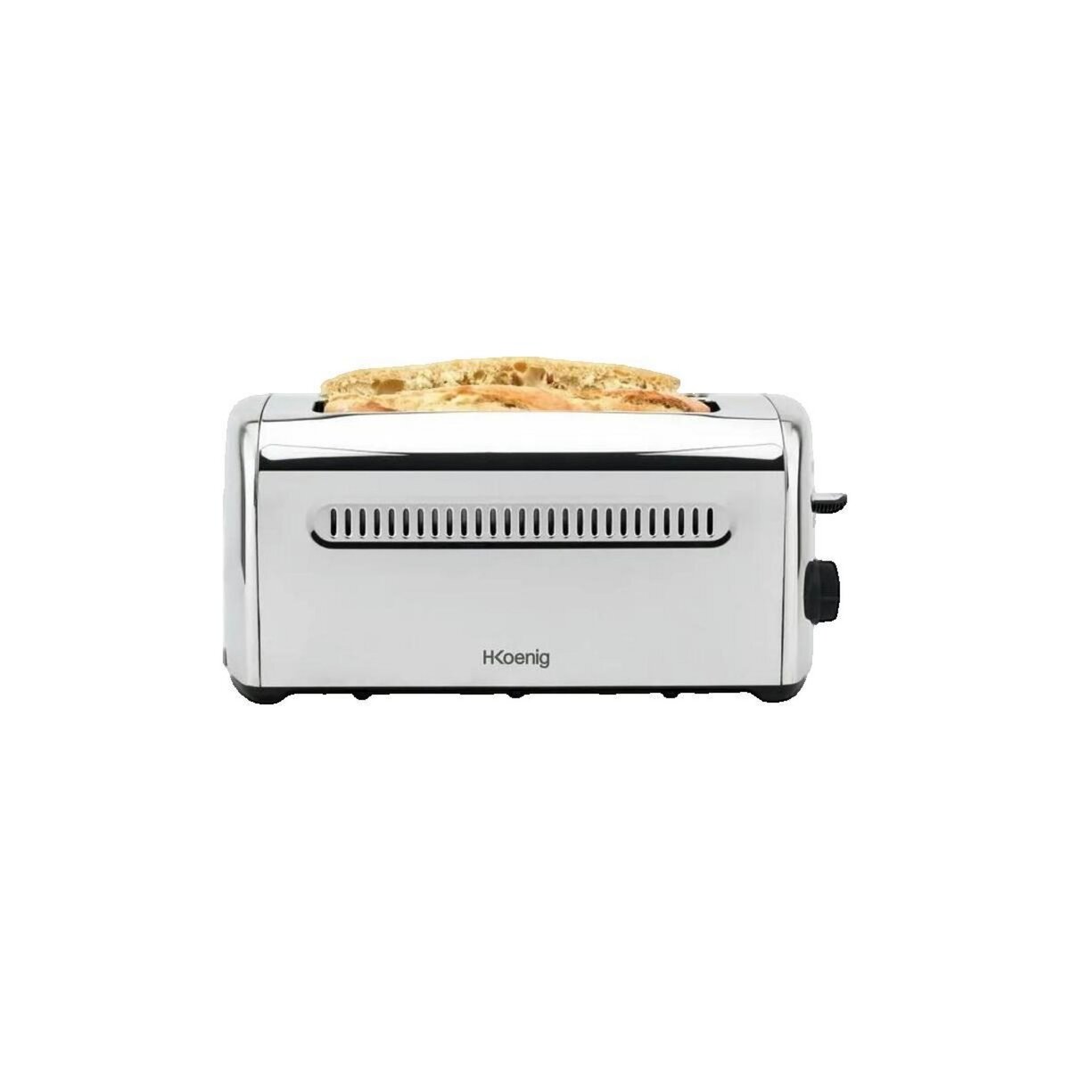 HKOENIG Grille pain Hkoenig avec 2 fentes extra-larges et 7 niveaux de brunissage