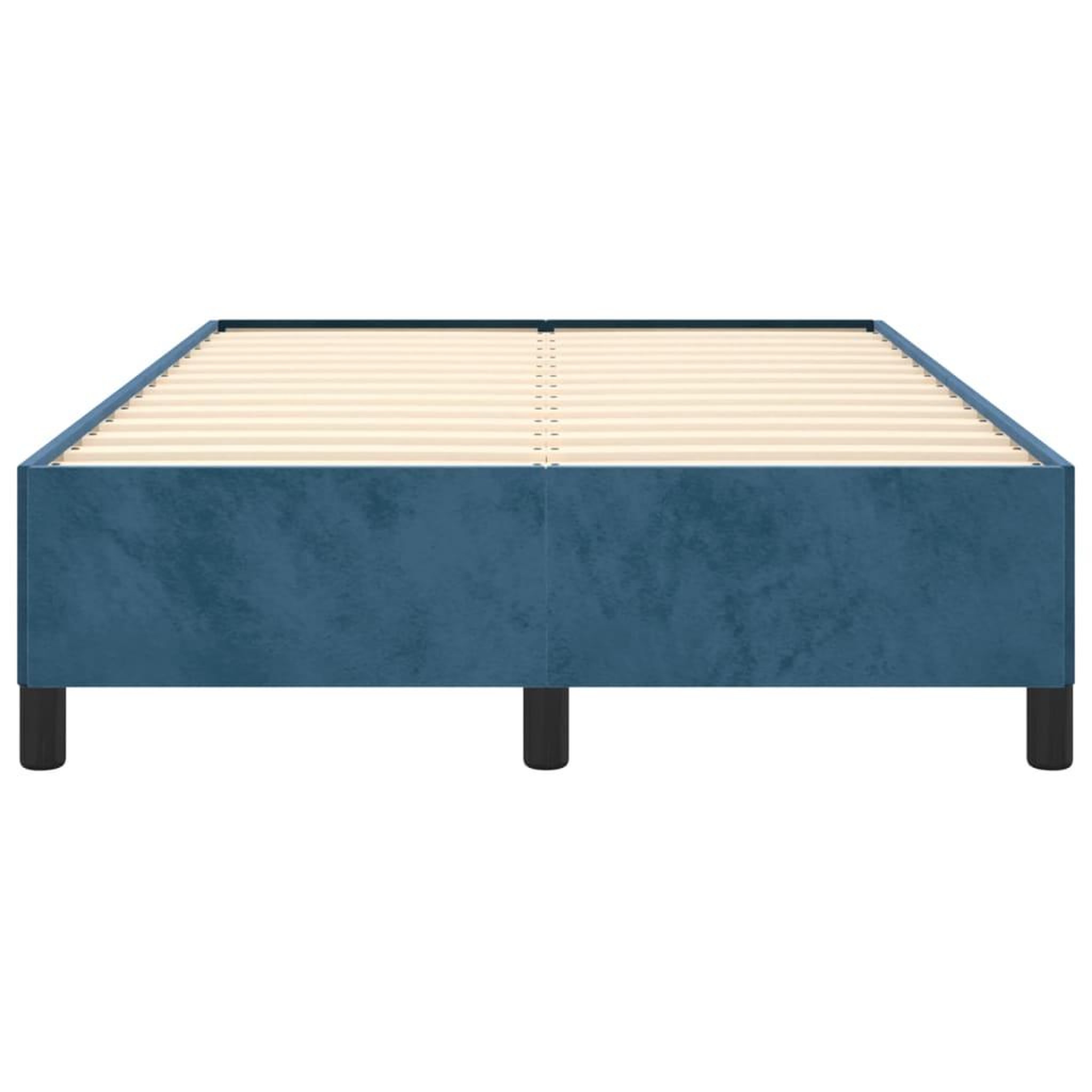 Voir la diapositive 5 : VIDAXL Cadre de lit sans matelas bleu fonce 120x190 cm velours