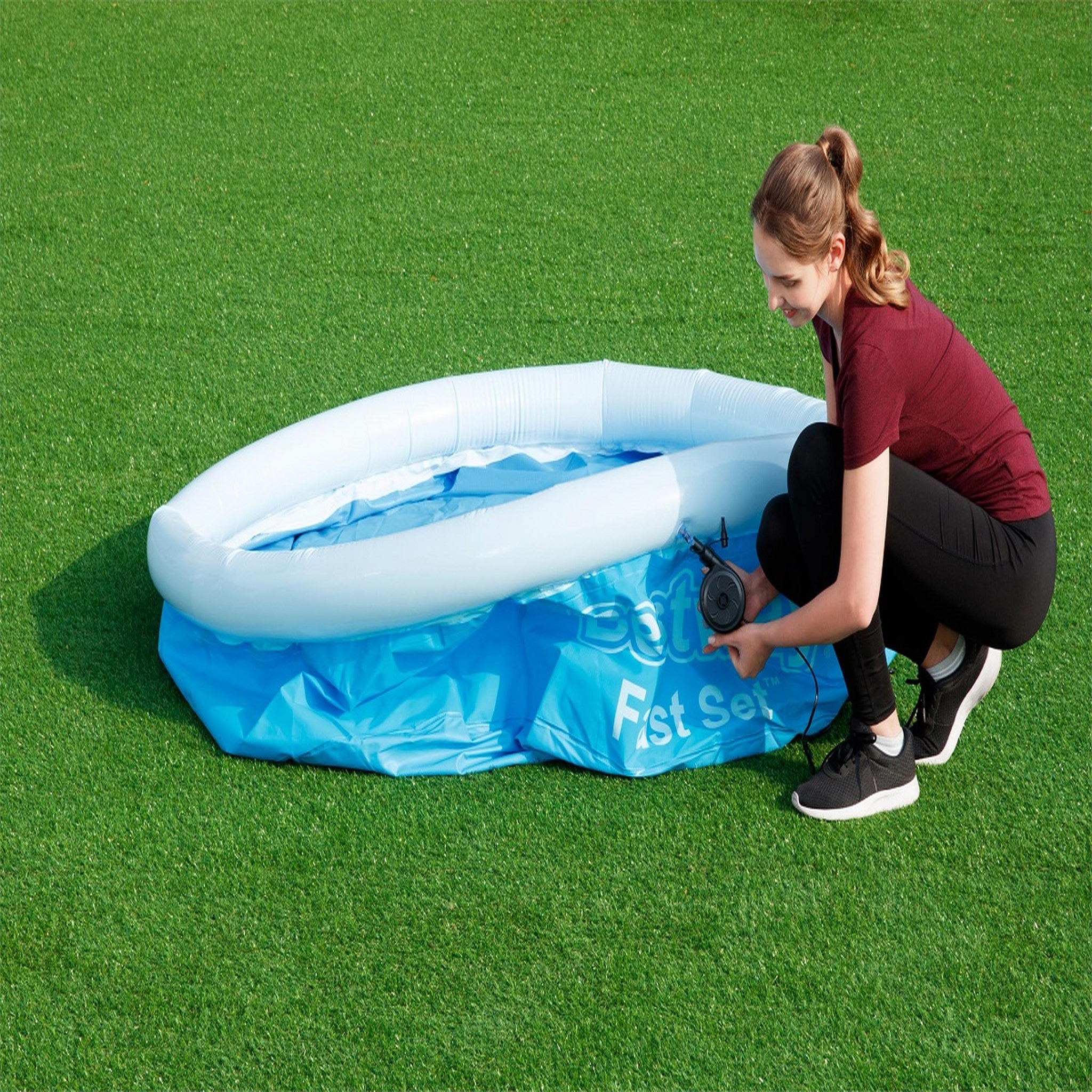 Voir la diapositive 2 : BESTWAY Piscine autoportée ronde 183x51cm Fast Set