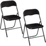 Voir la diapositive 1 : TOILINUX Lot de 2 Chaises pliantes en PVC