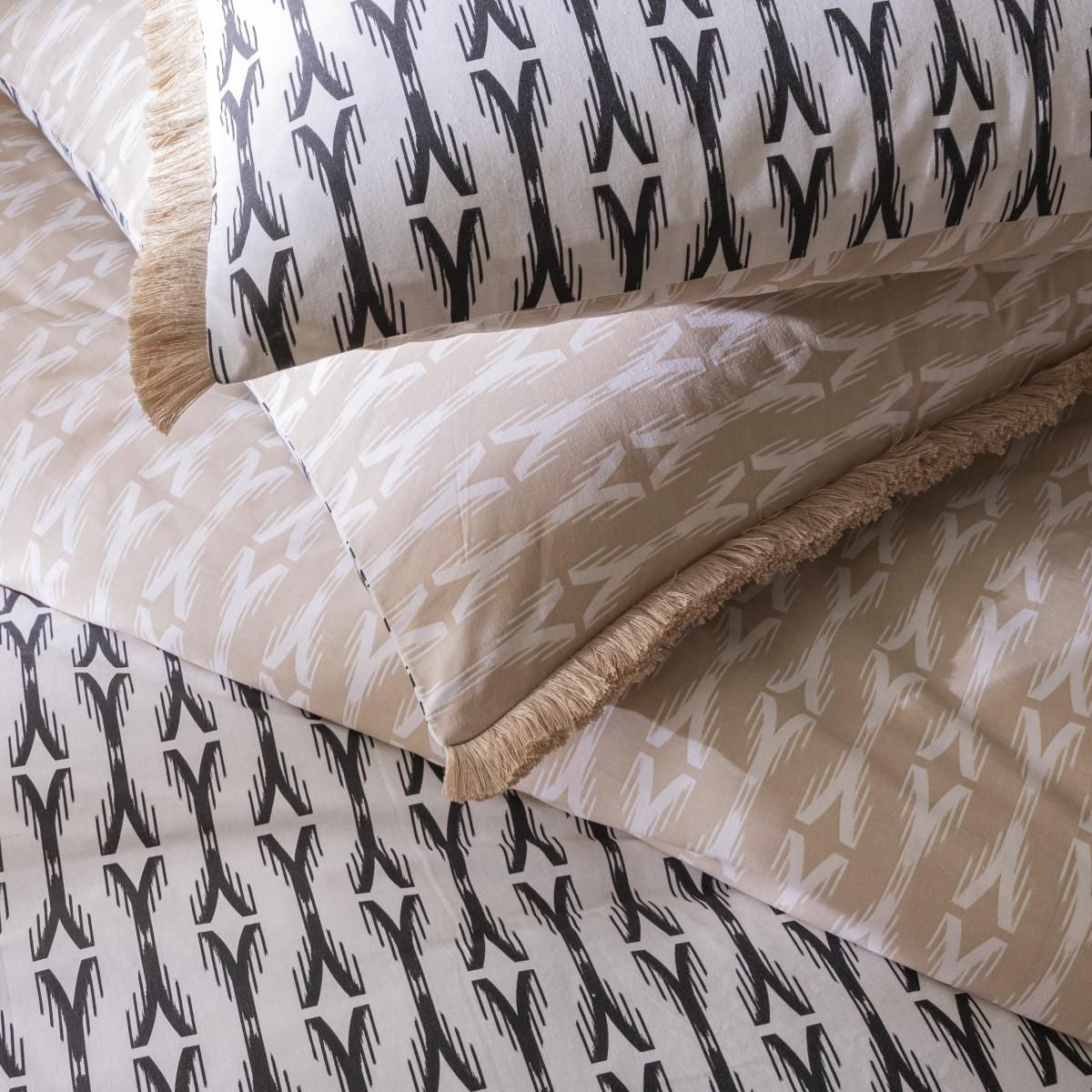 FUTURE HOME Parure de lit 2 personnes ethnique réversible