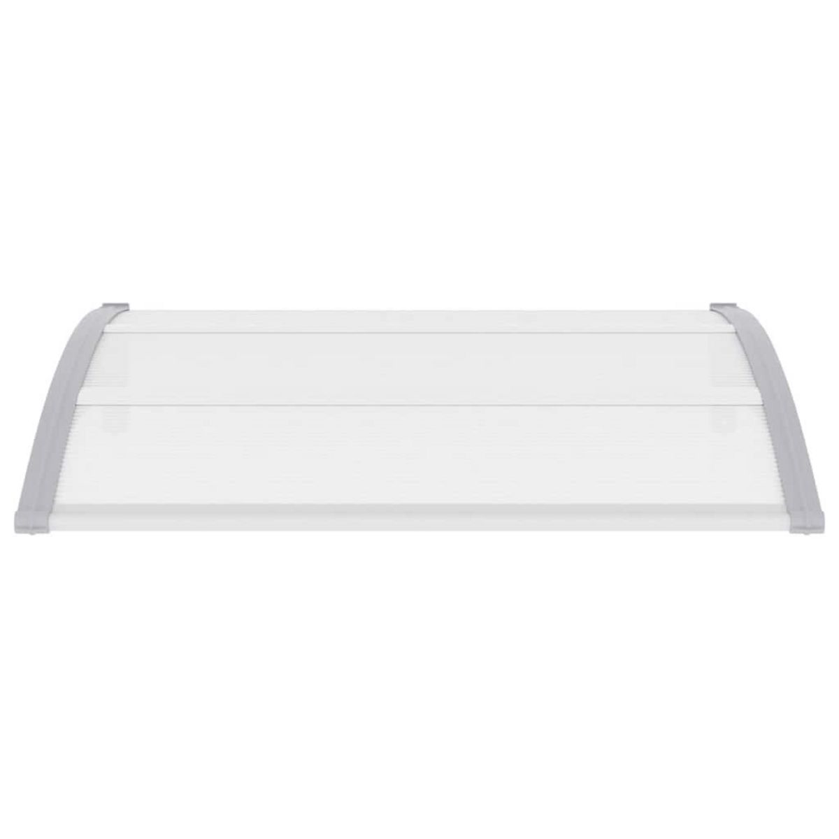 VIDAXL Auvent de porte Gris 120 x 100 cm PC