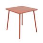 Voir la diapositive 2 : CONCEPT USINE Table salon de jardin repas 4 places 70x70cm terracotta BERGAME