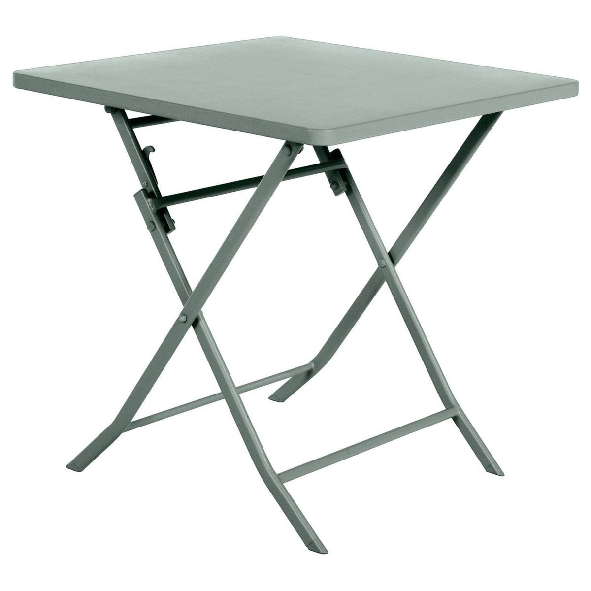 HESPERIDE Ensemble table de jardin pliante + 2 chaises Greensboro - Vert olive