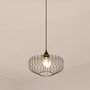 Voir la diapositive 3 : ATMOSPHERA Lampe Suspension en Métal  Azur  30cm Noir
