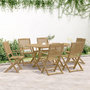Voir la diapositive 3 : VIDAXL Chaises de jardin pliantes lot de 6 54,5x58x90 cm bois d'acacia