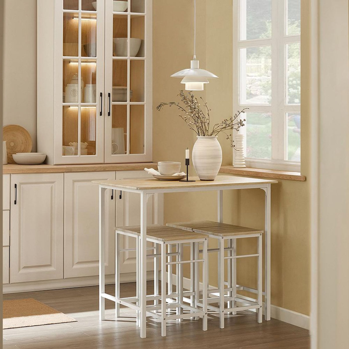 SOBUY SoBuy - Ensemble Table Et 4 Tabourets - Industriel - OGT11