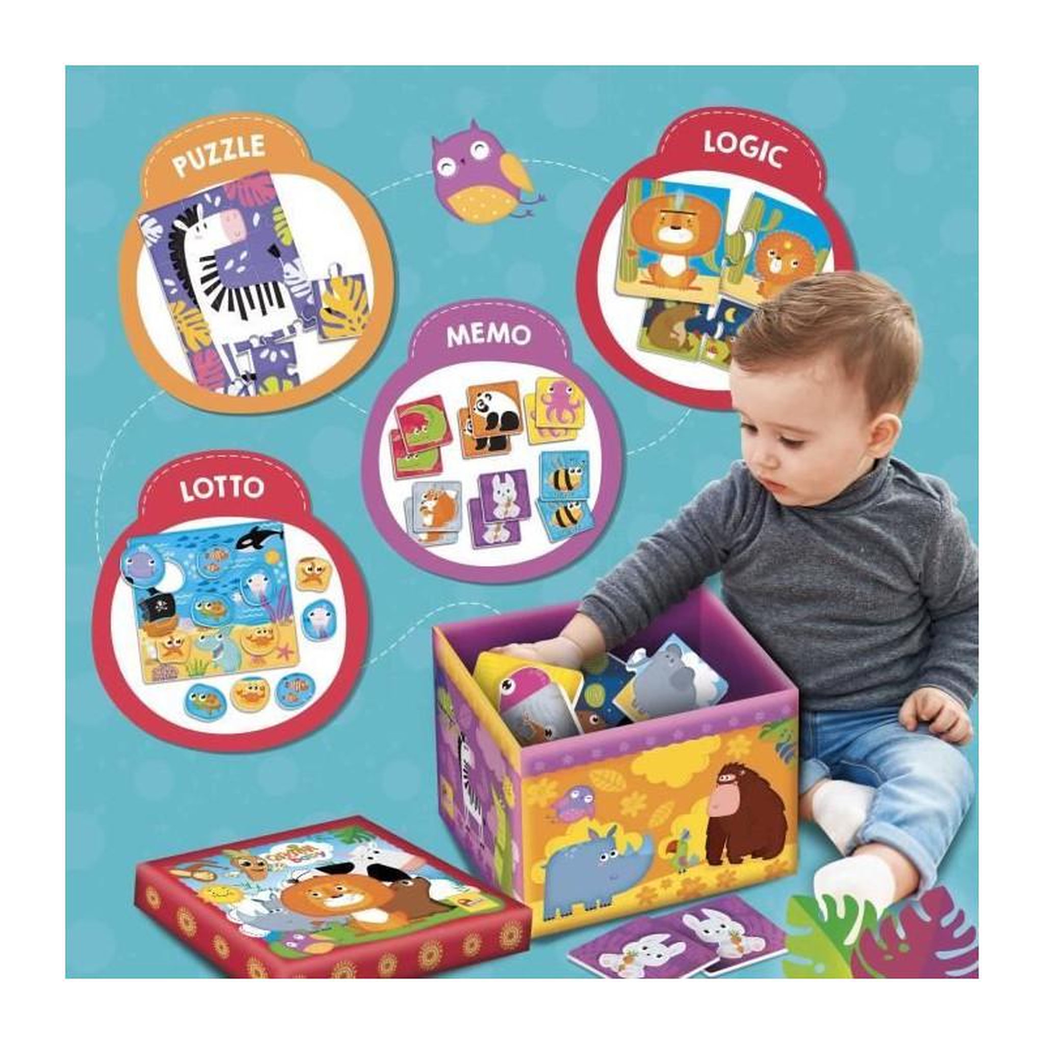 Voir la diapositive 3 : LISCIANI GIOCHI Super Box - CAROTINA BABY - Jeux éducatifs, Format géant