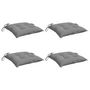 Voir la diapositive 3 : VIDAXL Coussins de chaise lot de 4 gris 40x40x7 cm tissu oxford